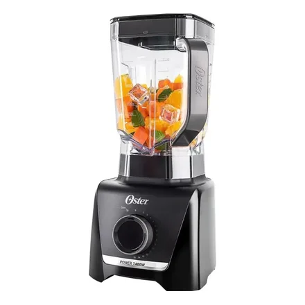 Liquidificador Oster Full de 3,2 litros e 1400 W na cor preta